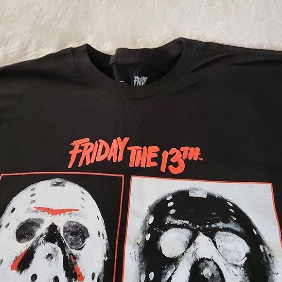 Friday the 13th Black Graphic Tee Jason Voorhees Size 3XL - Picture 6 of 8